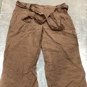 Women’s Linen Blend Wide Leg Pants